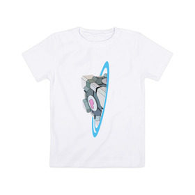 Детская футболка хлопок с принтом Портал в Белгороде, 100% хлопок | круглый вырез горловины, полуприлегающий силуэт, длина до линии бедер | Тематика изображения на принте: portal | портал