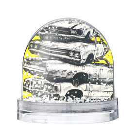 Снежный шар с принтом Дерби в Белгороде, Пластик | Изображение внутри шара печатается на глянцевой фотобумаге с двух сторон | авто | автомобиль | железо | маслкар | машина | машины