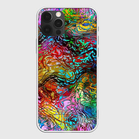Чехол для iPhone 12 Pro Max с принтом Буйство красок в Белгороде, Силикон |  | Тематика изображения на принте: краски | линии | мозаика | орнамент | узор | цвет