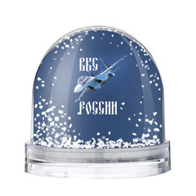 Снежный шар с принтом ВКС РОССИИ в Белгороде, Пластик | Изображение внутри шара печатается на глянцевой фотобумаге с двух сторон | ввс | вкс | лётчик | миг | пилот | россия | самолёт | су