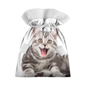 Подарочный 3D мешок с принтом Милашка в Белгороде, 100% полиэстер | Размер: 29*39 см | Тематика изображения на принте: кот | котенок | кошка