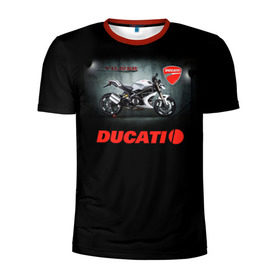 Мужская футболка 3D спортивная с принтом Ducati 4 в Белгороде, 100% полиэстер с улучшенными характеристиками | приталенный силуэт, круглая горловина, широкие плечи, сужается к линии бедра | ducati | moto | дукати | мото | мотоцикл | мотоциклы