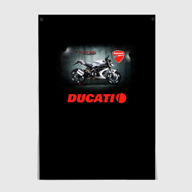 Постер с принтом Ducati 4 в Белгороде, 100% бумага
 | бумага, плотность 150 мг. Матовая, но за счет высокого коэффициента гладкости имеет небольшой блеск и дает на свету блики, но в отличии от глянцевой бумаги не покрыта лаком | ducati | moto | дукати | мото | мотоцикл | мотоциклы