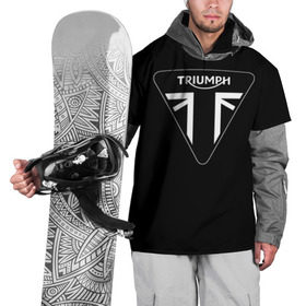 Накидка на куртку 3D с принтом Triumph 4 в Белгороде, 100% полиэстер |  | Тематика изображения на принте: moto | triumph | мотоцикл | мотоциклы | триумф