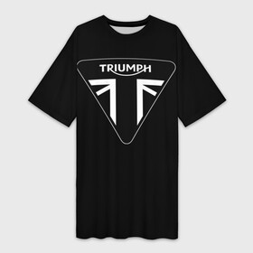 Платье-футболка 3D с принтом Triumph 4 в Белгороде,  |  | Тематика изображения на принте: moto | triumph | мотоцикл | мотоциклы | триумф