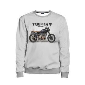 Детский свитшот 3D с принтом Triumph 2 в Белгороде, 100% полиэстер | свободная посадка, прямой крой, мягкая тканевая резинка на рукавах и понизу свитшота | Тематика изображения на принте: moto | triumph | мотоцикл | мотоциклы | триумф