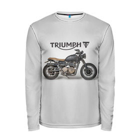 Мужской лонгслив 3D с принтом Triumph 2 в Белгороде, 100% полиэстер | длинные рукава, круглый вырез горловины, полуприлегающий силуэт | Тематика изображения на принте: moto | triumph | мотоцикл | мотоциклы | триумф