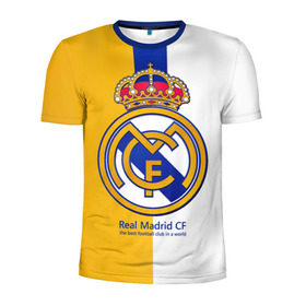 Мужская футболка 3D спортивная с принтом Real Madrid CF в Белгороде, 100% полиэстер с улучшенными характеристиками | приталенный силуэт, круглая горловина, широкие плечи, сужается к линии бедра | football | испания | клуб | мадрид | реал | фк | футбольный