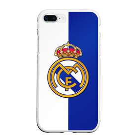 Чехол для iPhone 7Plus/8 Plus матовый с принтом Real Madrid в Белгороде, Силикон | Область печати: задняя сторона чехла, без боковых панелей | football | испания | клуб | мадрид | реал | фк | футбольный