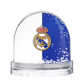 Снежный шар с принтом Real Madrid в Белгороде, Пластик | Изображение внутри шара печатается на глянцевой фотобумаге с двух сторон | football | испания | клуб | мадрид | реал | фк | футбольный