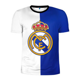 Мужская футболка 3D спортивная с принтом Real Madrid в Белгороде, 100% полиэстер с улучшенными характеристиками | приталенный силуэт, круглая горловина, широкие плечи, сужается к линии бедра | football | испания | клуб | мадрид | реал | фк | футбольный