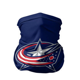 Бандана-труба 3D с принтом Columbus Blue Jackets в Белгороде, 100% полиэстер, ткань с особыми свойствами — Activecool | плотность 150‒180 г/м2; хорошо тянется, но сохраняет форму | columbus blue jackets | hockey | nhl | нхл | хоккей