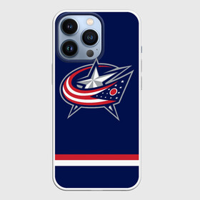 Чехол для iPhone 13 Pro с принтом Columbus Blue Jackets в Белгороде,  |  | Тематика изображения на принте: columbus blue jackets | hockey | nhl | нхл | хоккей