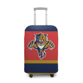 Чехол для чемодана 3D с принтом Florida Panthers в Белгороде, 86% полиэфир, 14% спандекс | двустороннее нанесение принта, прорези для ручек и колес | florida panthers | hockey | nhl | нхл | хоккей