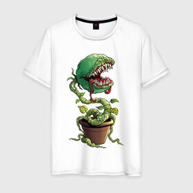 Мужская футболка хлопок с принтом Plants vs zombies в Белгороде, 100% хлопок | прямой крой, круглый вырез горловины, длина до линии бедер, слегка спущенное плечо. | Тематика изображения на принте: plants | zombies