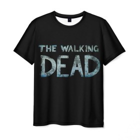 Мужская футболка 3D с принтом Walking Dead в Белгороде, 100% полиэфир | прямой крой, круглый вырез горловины, длина до линии бедер | ходячие мертвецы