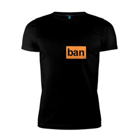 Мужская футболка премиум с принтом Unban Pornhub в Белгороде, 92% хлопок, 8% лайкра | приталенный силуэт, круглый вырез ворота, длина до линии бедра, короткий рукав | Тематика изображения на принте: 