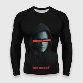 Мужской рашгард 3D с принтом Mr Robot в Белгороде,  |  | fsociety | mr robot | анонимус | мистер робот