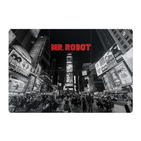 Магнитный плакат 3Х2 с принтом Мистер Робот в Белгороде, Полимерный материал с магнитным слоем | 6 деталей размером 9*9 см | fsociety | mr robot | анонимус | мистер робот