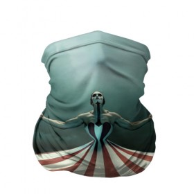 Бандана-труба 3D с принтом American Horror Story в Белгороде, 100% полиэстер, ткань с особыми свойствами — Activecool | плотность 150‒180 г/м2; хорошо тянется, но сохраняет форму | 