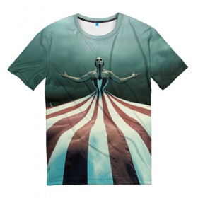 Мужская футболка 3D с принтом American Horror Story в Белгороде, 100% полиэфир | прямой крой, круглый вырез горловины, длина до линии бедер | 