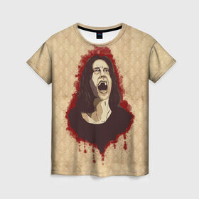 Женская футболка 3D с принтом Lana Winters в Белгороде, 100% полиэфир ( синтетическое хлопкоподобное полотно) | прямой крой, круглый вырез горловины, длина до линии бедер | американская история ужасов