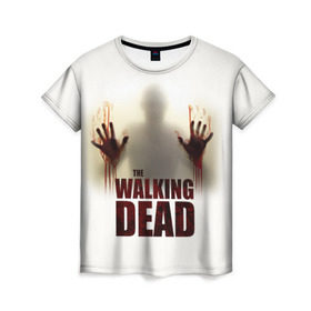 Женская футболка 3D с принтом The Walking Dead в Белгороде, 100% полиэфир ( синтетическое хлопкоподобное полотно) | прямой крой, круглый вырез горловины, длина до линии бедер | the walking dead | америка | апокалипсис | глен | дерил | зомби | карл | кровь | рик | сша | ходячие мертвецы