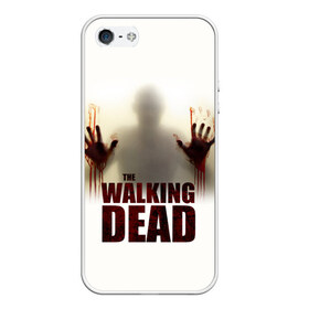 Чехол для iPhone 5/5S матовый с принтом The Walking Dead в Белгороде, Силикон | Область печати: задняя сторона чехла, без боковых панелей | the walking dead | америка | апокалипсис | глен | дерил | зомби | карл | кровь | рик | сша | ходячие мертвецы