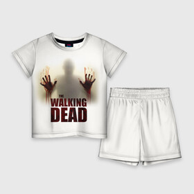 Детский костюм с шортами 3D с принтом The Walking Dead в Белгороде,  |  | the walking dead | америка | апокалипсис | глен | дерил | зомби | карл | кровь | рик | сша | ходячие мертвецы