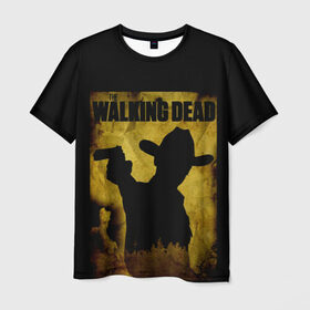 Мужская футболка 3D с принтом The Walking Dead в Белгороде, 100% полиэфир | прямой крой, круглый вырез горловины, длина до линии бедер | 
