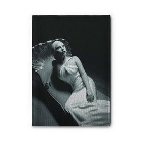 Обложка для автодокументов с принтом Lady Gaga в Белгороде, натуральная кожа |  размер 19,9*13 см; внутри 4 больших “конверта” для документов и один маленький отдел — туда идеально встанут права | Тематика изображения на принте: american horror story | американская история ужасов