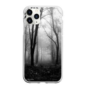 Чехол для iPhone 11 Pro Max матовый с принтом Туман в лесу в Белгороде, Силикон |  | black   white | fog | forest | morning | photo | silhouette | trees | деревья | лес | силуэт | туман | утро | фото | черно   белое