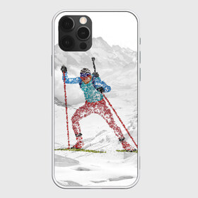 Чехол для iPhone 12 Pro Max с принтом Спортсмен биатлонист в Белгороде, Силикон |  | biathlon | биатлон | гонка | зимний спорт | кубок мира | олимпиада | спорт | спринт | чемпионат | чемпионат мира | эстафета