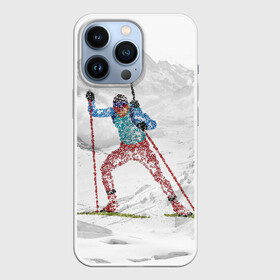 Чехол для iPhone 13 Pro с принтом Спортсмен биатлонист в Белгороде,  |  | biathlon | биатлон | гонка | зимний спорт | кубок мира | олимпиада | спорт | спринт | чемпионат | чемпионат мира | эстафета