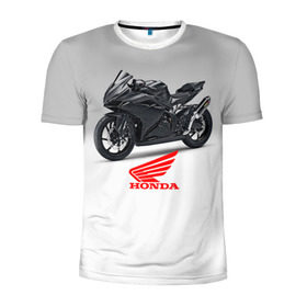 Мужская футболка 3D спортивная с принтом Honda 3 в Белгороде, 100% полиэстер с улучшенными характеристиками | приталенный силуэт, круглая горловина, широкие плечи, сужается к линии бедра | Тематика изображения на принте: honda | moto | мото | мотоцикл | мотоциклы | хонда