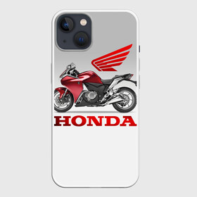 Чехол для iPhone 13 с принтом Honda 2 в Белгороде,  |  | honda | moto | мото | мотоцикл | мотоциклы | хонда