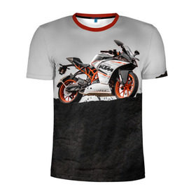 Мужская футболка 3D спортивная с принтом KTM 5 в Белгороде, 100% полиэстер с улучшенными характеристиками | приталенный силуэт, круглая горловина, широкие плечи, сужается к линии бедра | Тематика изображения на принте: ktm | moto | катээм | ктм | мото | мотоцикл | мотоциклы