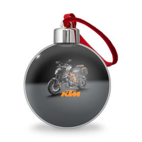 Ёлочный шар с принтом KTM 4 в Белгороде, Пластик | Диаметр: 77 мм | ktm | moto | катээм | ктм | мото | мотоцикл | мотоциклы