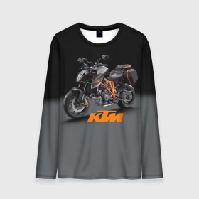 Мужской лонгслив 3D с принтом KTM 4 в Белгороде, 100% полиэстер | длинные рукава, круглый вырез горловины, полуприлегающий силуэт | ktm | moto | катээм | ктм | мото | мотоцикл | мотоциклы