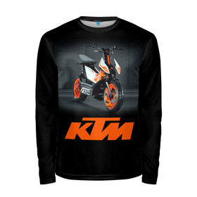Мужской лонгслив 3D с принтом KTM 2 в Белгороде, 100% полиэстер | длинные рукава, круглый вырез горловины, полуприлегающий силуэт | ktm | moto | катээм | ктм | мото | мотоцикл | мотоциклы