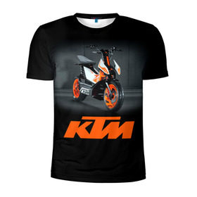 Мужская футболка 3D спортивная с принтом KTM 2 в Белгороде, 100% полиэстер с улучшенными характеристиками | приталенный силуэт, круглая горловина, широкие плечи, сужается к линии бедра | Тематика изображения на принте: ktm | moto | катээм | ктм | мото | мотоцикл | мотоциклы