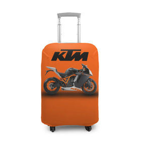 Чехол для чемодана 3D с принтом KTM 1 в Белгороде, 86% полиэфир, 14% спандекс | двустороннее нанесение принта, прорези для ручек и колес | ktm | moto | катээм | ктм | мото | мотоцикл | мотоциклы