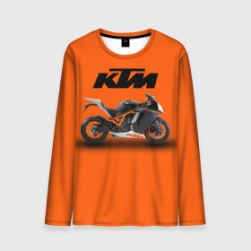 Мужской лонгслив 3D с принтом KTM 1 в Белгороде, 100% полиэстер | длинные рукава, круглый вырез горловины, полуприлегающий силуэт | ktm | moto | катээм | ктм | мото | мотоцикл | мотоциклы