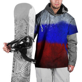 Накидка на куртку 3D с принтом Триколор (Краской на земле) в Белгороде, 100% полиэстер |  | Тематика изображения на принте: russia | белый | красный | российский флаг | россия | синий | триколор