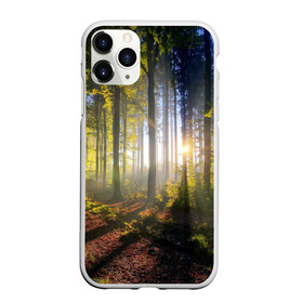 Чехол для iPhone 11 Pro Max матовый с принтом Утро в лесу в Белгороде, Силикон |  | bright | fog | forest | morning | sun | tree | trees | дерево | деревья | лес | солнце | туман | утро | яркое