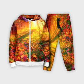 Детский костюм 3D с принтом Осень в Белгороде,  |  | autumn | bright | colors | forest | trees | деревья | краски | лес | лучи | осень | солнце | цвета | яркие