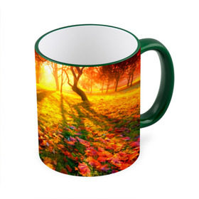 Кружка 3D с принтом Осень в Белгороде, керамика | ёмкость 330 мл | Тематика изображения на принте: autumn | bright | colors | forest | trees | деревья | краски | лес | лучи | осень | солнце | цвета | яркие