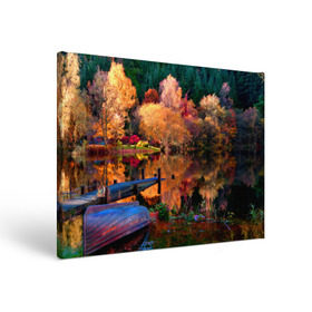 Холст прямоугольный с принтом Осень в Белгороде, 100% ПВХ |  | autumn | boat | bright | colors | forest | paint | river | trees | деревья | краски | лес | лодка | осень | река | цвета | яркие