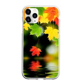 Чехол для iPhone 11 Pro матовый с принтом Осень в Белгороде, Силикон |  | autumn | bright | color | forest | leaves | maple | paint | reflection | river | trees | деревья | клён | краски | лес | листья | осень | отражение | река | цвета | яркие