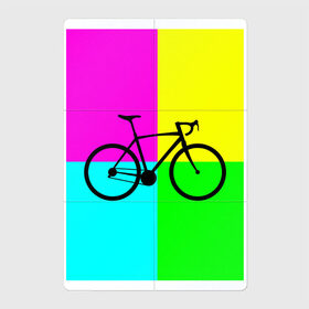 Магнитный плакат 2Х3 с принтом Велосипед фикс в Белгороде, Полимерный материал с магнитным слоем | 6 деталей размером 9*9 см | fix | вело | велосипед | прикол | фикс